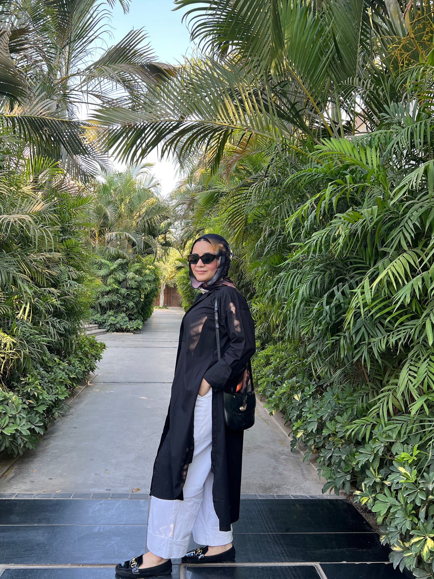 Tharaa shirt dress in black